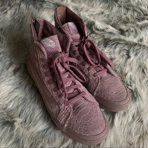 Vans Sk8-Hi Snake Embossed Suede Sneakers